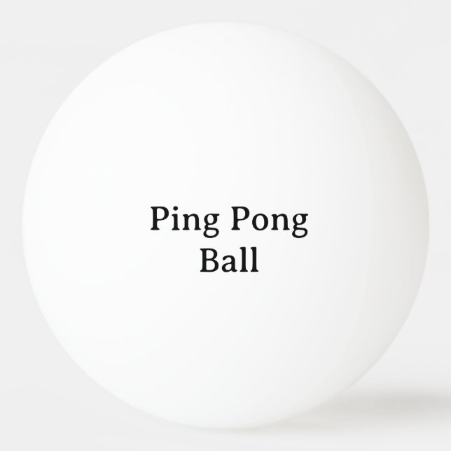 Create Your Own Simple Custom Three Star Ping Pong Ball (Front)