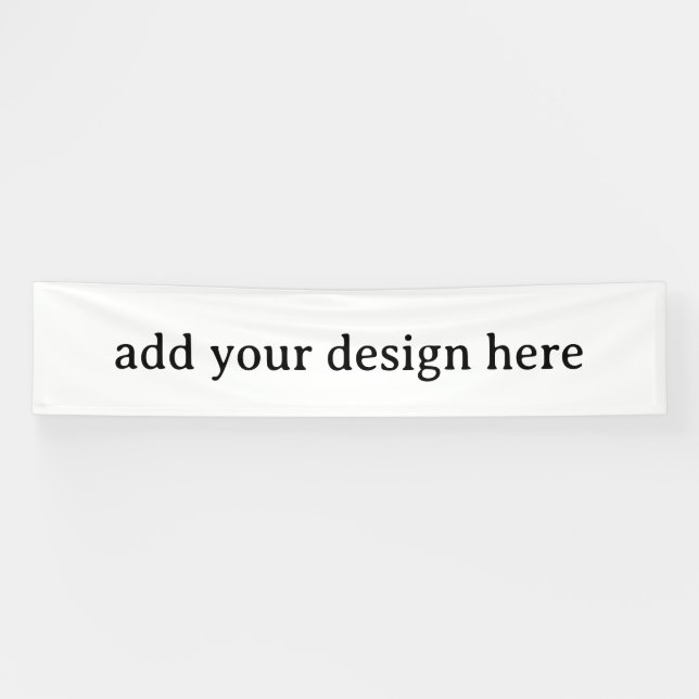 Create Your Own Simple Custom Vinyl 2.5' x 12' Banner (Horizontal)