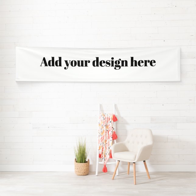 Create Your Own Simple Custom Vinyl 2.5' x 12' Banner (Insitu)