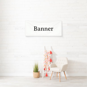 Create Your Own Simple Custom Vinyl 2.5' x 6'  Banner