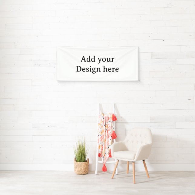 Create Your Own Simple Custom Vinyl 2.5' x 6' Banner (Insitu)