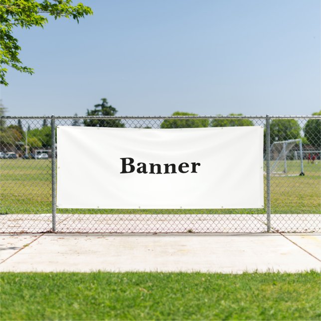 Create Your Own Simple Custom Vinyl 4' x 10' Banner (Insitu)