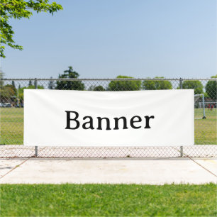 Create Your Own Simple Custom Vinyl 4' x 12'  Banner