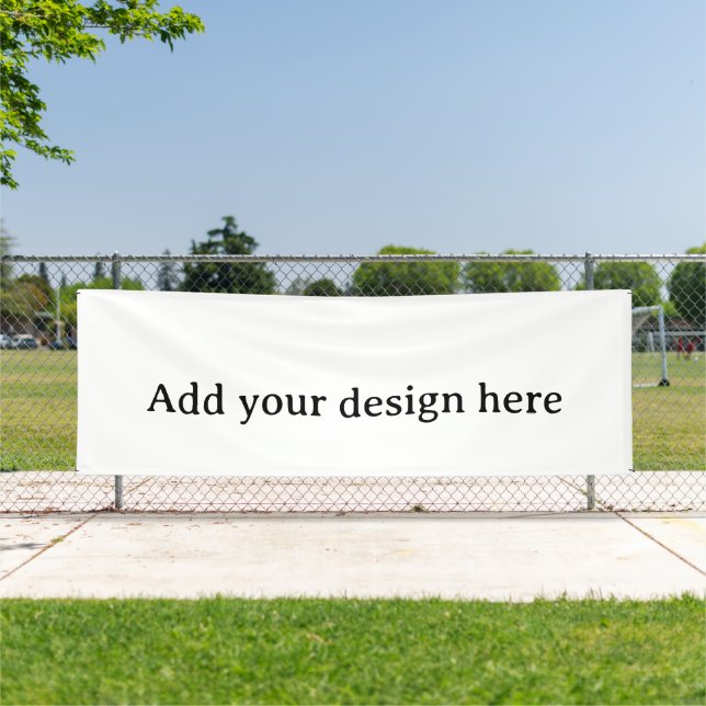 Create Your Own Simple Custom Vinyl 4' x 12' Banner (Insitu)