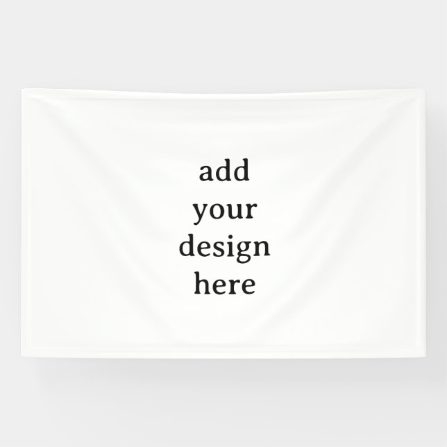 Create Your Own Simple Custom Vinyl 4' x 6' Banner (Horizontal)