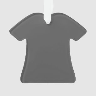 Create Your Own simple dark gray Ornament