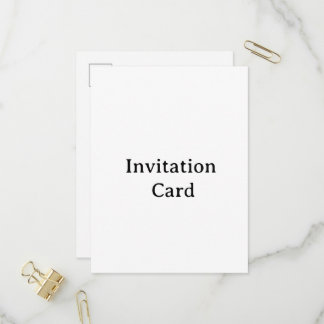 create your own simple Invitation Card