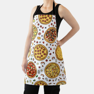 Create Your Own Simple Pizza print Apron