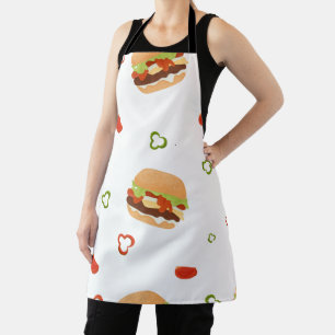 Create Your Own Simple Pizza print Apron