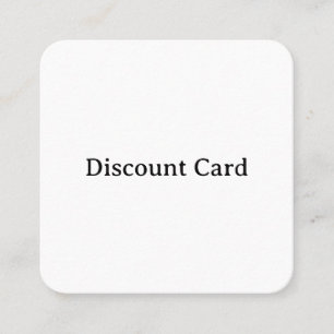 Create Your Own Simple Rounded  2.5" x 2.5" Discount Card