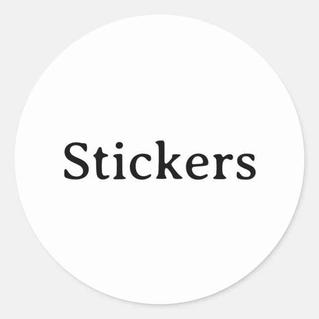 Create Your Own Simple Small 1½" (sheet of 20) Classic Round Sticker (Front)
