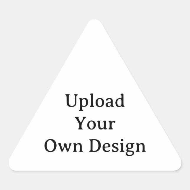 Create Your Own Simple Small 1½" (sheet of 20) Triangle Sticker (Front)