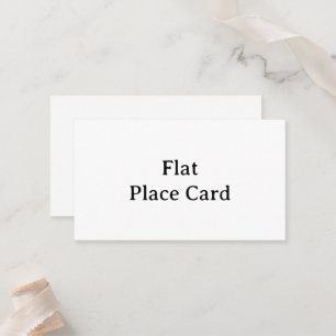 Create Your Own Simple Squared 3.5" x 2.0" Flat Place Card