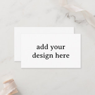 Create Your Own Simple Squared 3.5" x 2.0" Flat Place Card