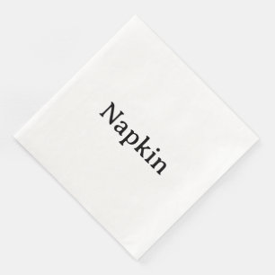 Create Your Own Simple Standard Dinner Paper Napkin