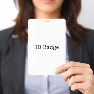 Create Your Own Simple Vertical 4"x6" PVC Plastic Badge