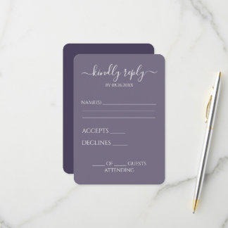 Create Your Own Simple Wedding RSVP Card