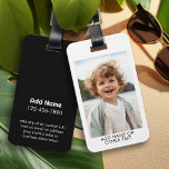 Create Your Own Single Photo Gallery white border Luggage Tag<br><div class="desc">Add your favourite selfie or portrait of a friend. Use a photo to create a unique and personal gift. If you need to adjust the pictures,  click on the customize tool to make changes.</div>