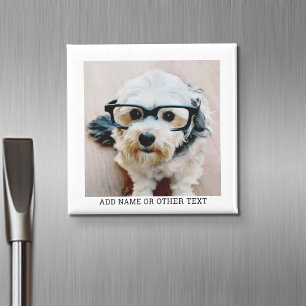 Create Your Own Single Photo Gallery white border Magnet