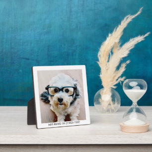 Create Your Own Single Photo Gallery white border Plaque