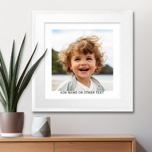 Create Your Own Single Photo Gallery white border Poster