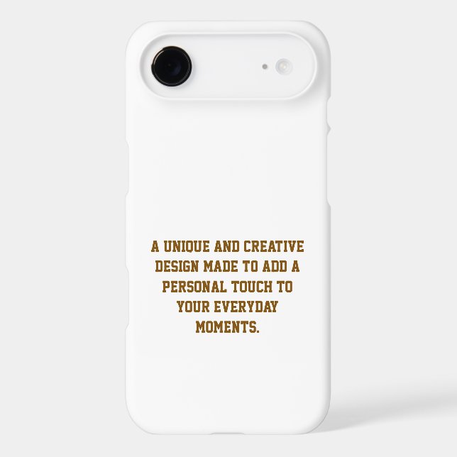 Create Your Own Slim iPhone 17 Air Case (Back)