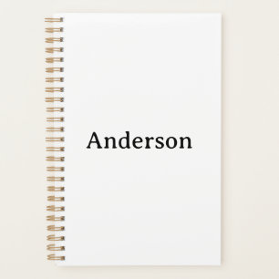 Create Your Own Small 5.5"x8.5" Gold Colour Spiral Planner