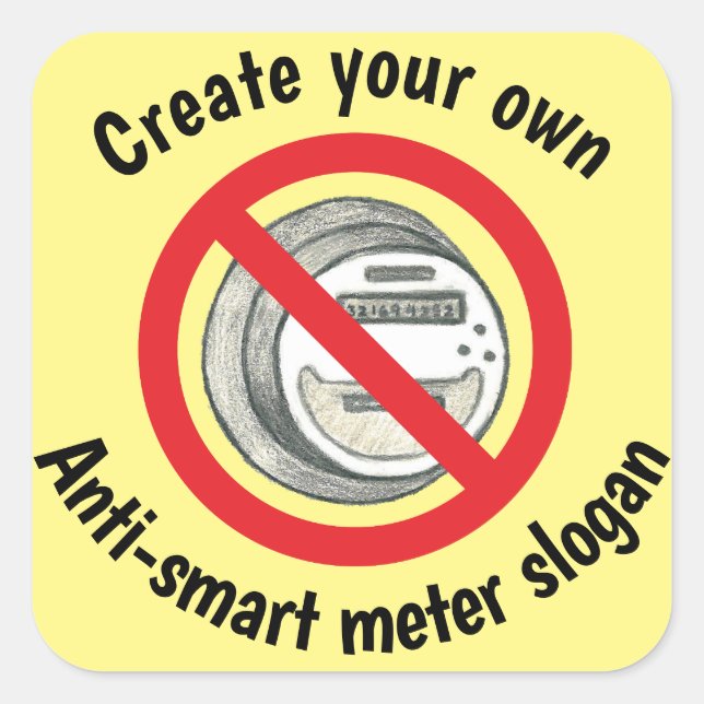 Create your own smart metre sticker (Front)