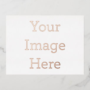 Create Your Own Smooth Rose Gold Foil Invitation
