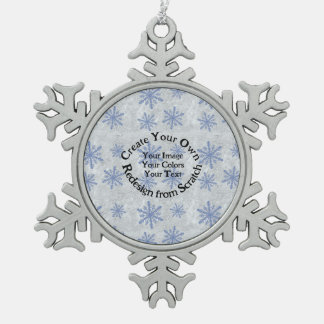 Create Your Own Snowflake Pewter Christmas Ornament