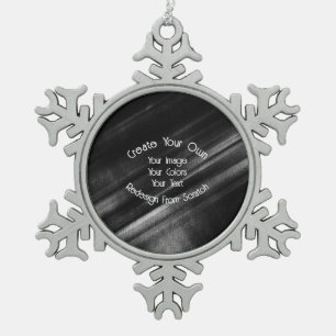 Create Your Own Snowflake Pewter Christmas Ornament