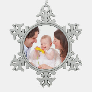 Create Your Own Snowflake Pewter Christmas Ornament