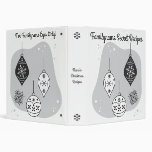 Create Your Own Snowflakes & Baubles Christmas Binder