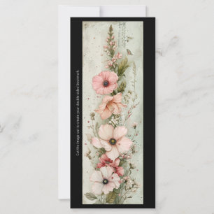 Create Your Own Soft Pink Gladiolus Bookmark Card