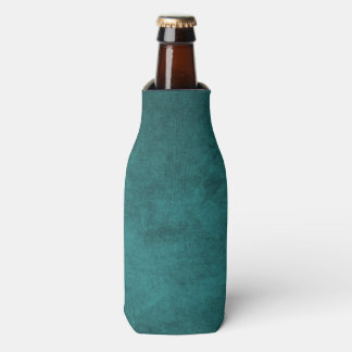 Create Your Own Solid Teal Distressed Style Bottle Cooler