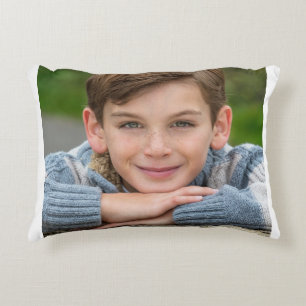 Create Your Own Son Photo Custom Pic Double Sided  Accent Pillow