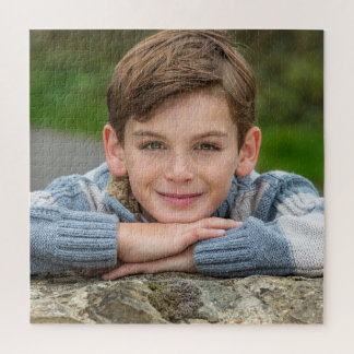 Create Your Own Son Photo Custom Pic Double Sided Jigsaw Puzzle