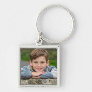 Create Your Own Son Photo Custom Pic Double Sided Keychain