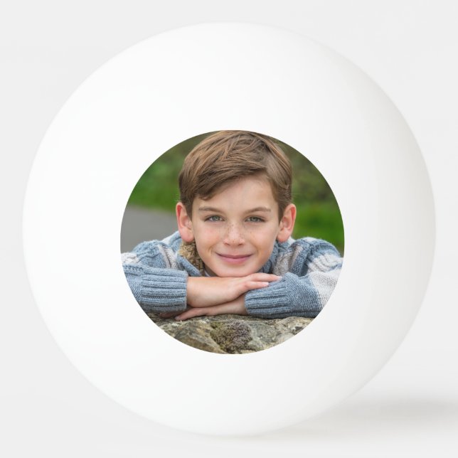 Create Your Own Son Photo Custom Pic Double Sided Ping Pong Ball (Front)