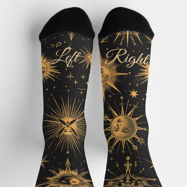 Create Your Own Space Anomolies Celestial Socks (Top)