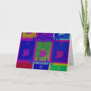 Create Your Own Special Santa HoHoho Pop Art Holiday Card