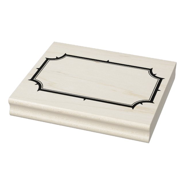 Create Your Own Spiked Quatrefoil Frame Rubber Stamp (Stamp)