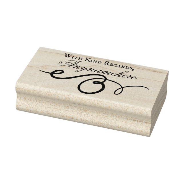 Create Your Own Spiral Calligraphy Ornament Rubber Stamp (Stamp)