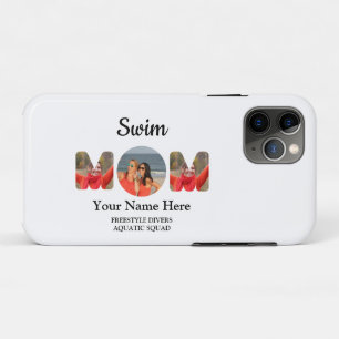 Create your own sports mom photo collage swim mom iPhone 11 pro case