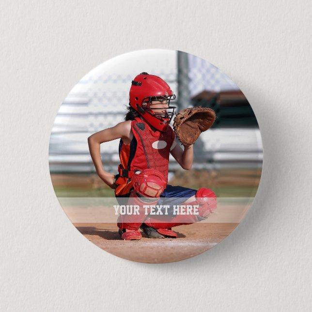 Create Your Own Sports Photo 2 Inch Round Button (Front)