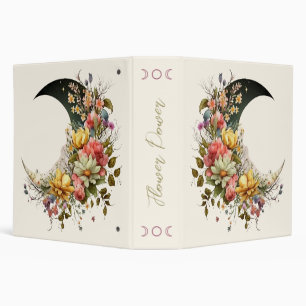 Create Your Own Spring Floral Crescent Moon Binder