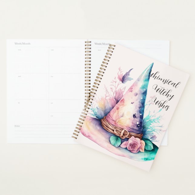 Create Your Own Spring Rainbow Floral Witch Hat Planner (Display)