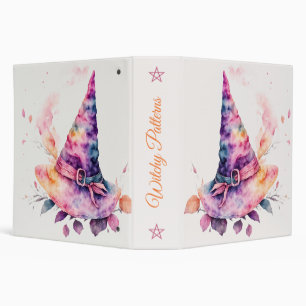 Create Your Own Spring Rainbow Witch Hat Leaves Binder