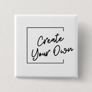 Create Your Own square 2 Inch Square Button