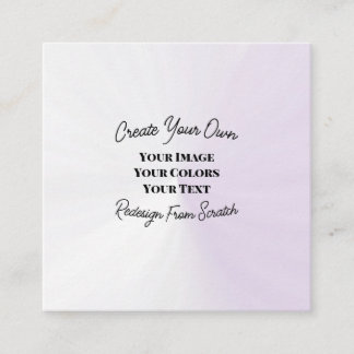 Create Your Own Square Business Card